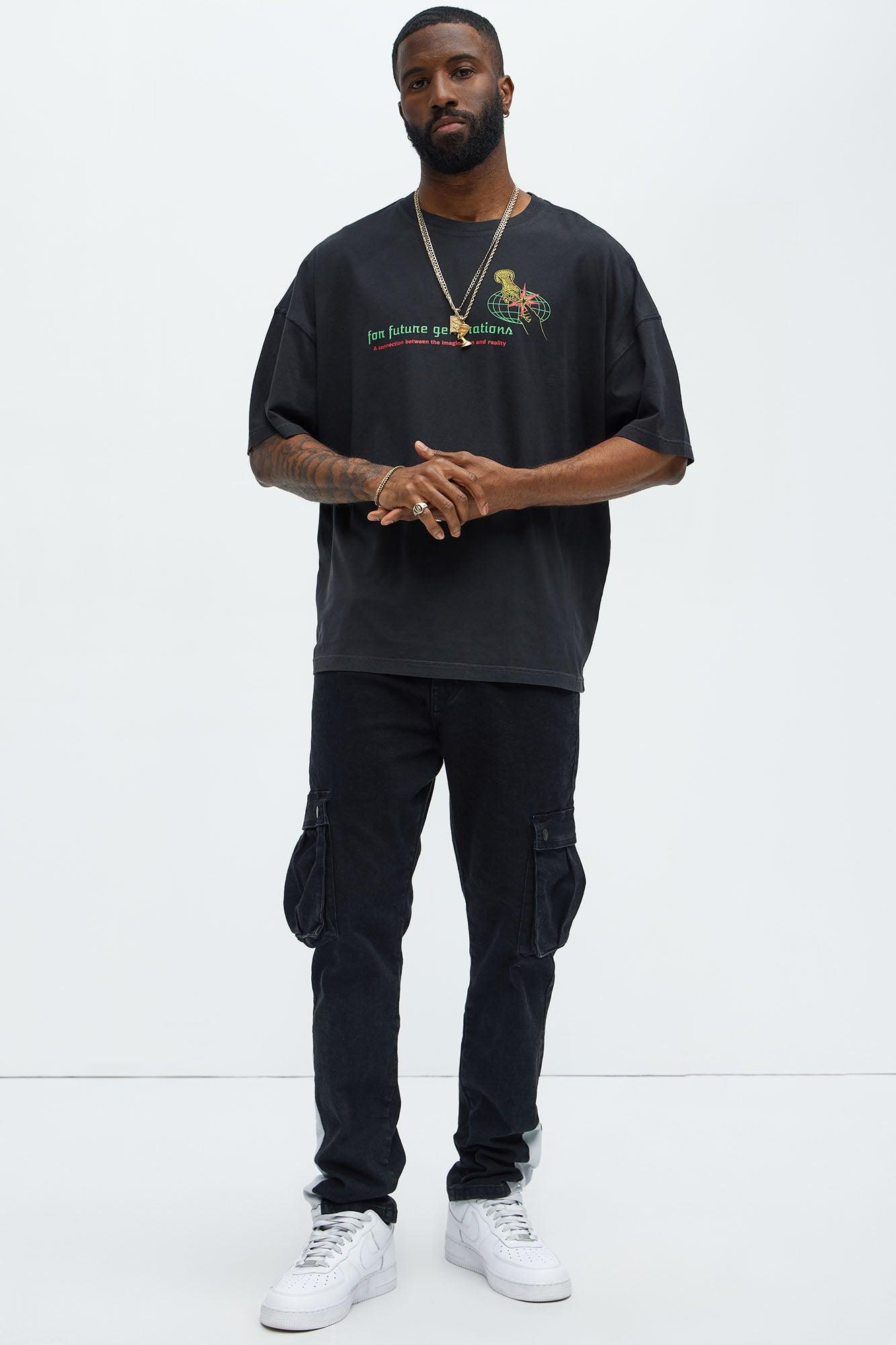 For Future Generations Oversized Short Sleeve Tee - Black Product Image