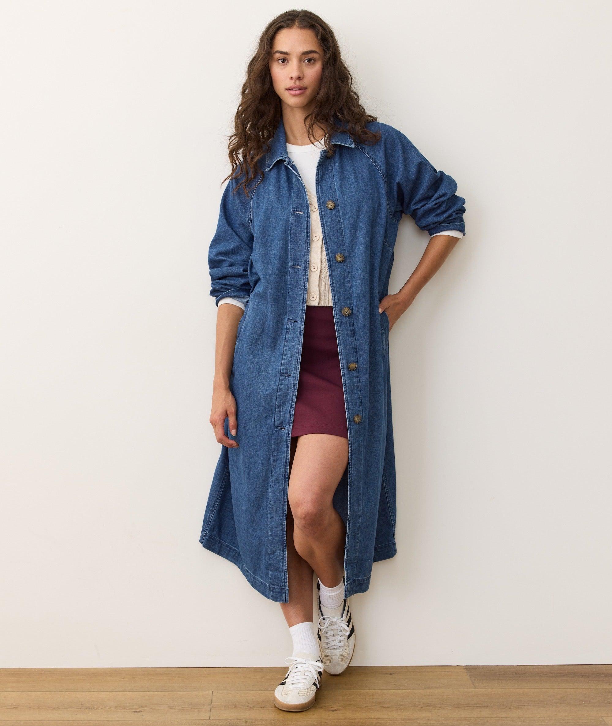Hayes Denim Trench Coat Product Image