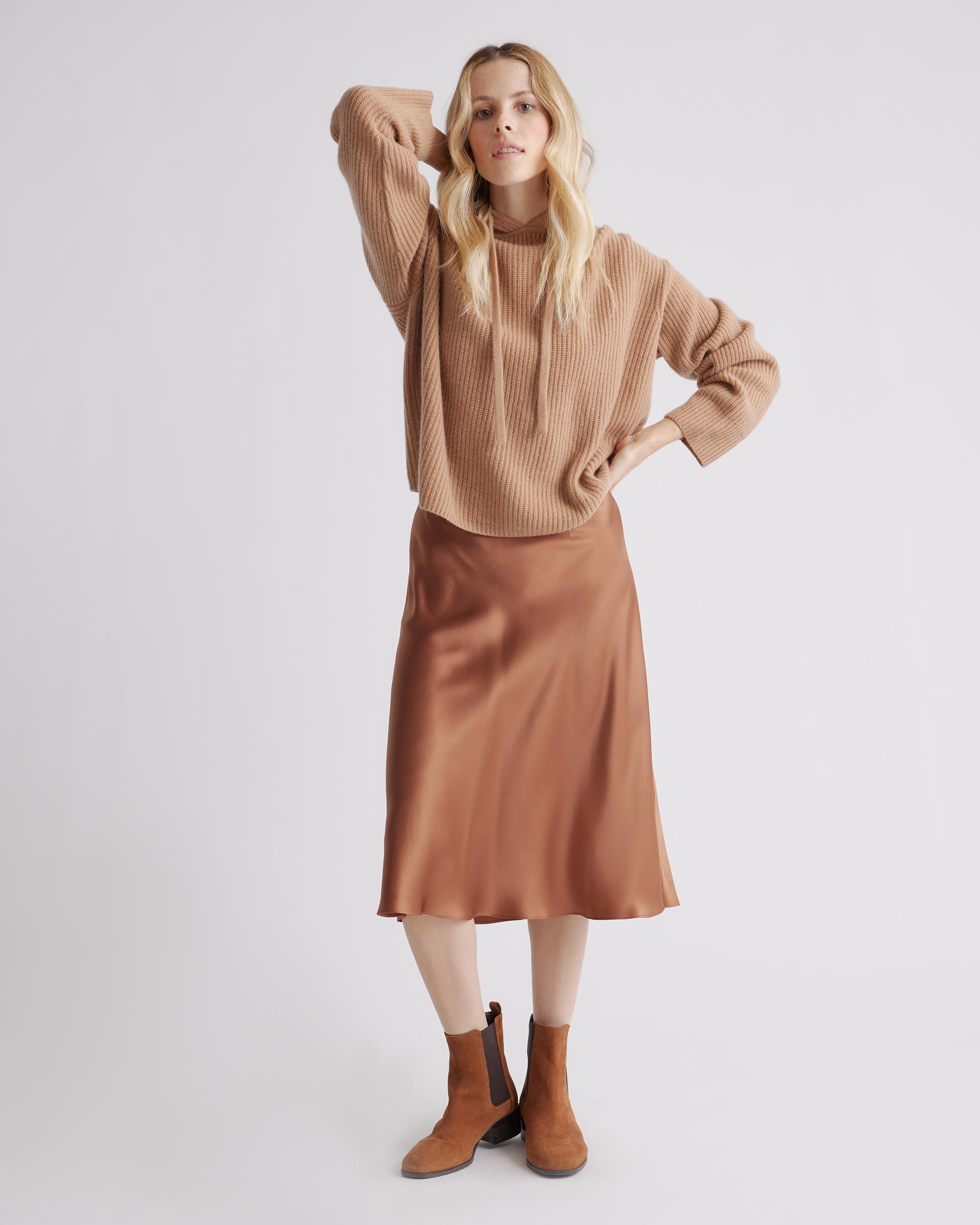 Quince | Women's Skirt Size XL, Silk Product Image