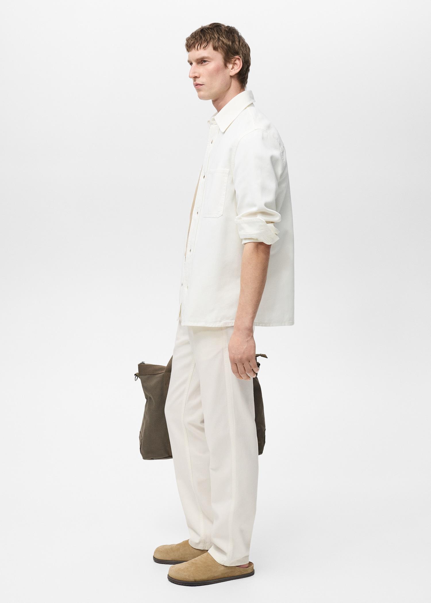 Lyocell regular-fit jeans - Men | MANGO USA Product Image