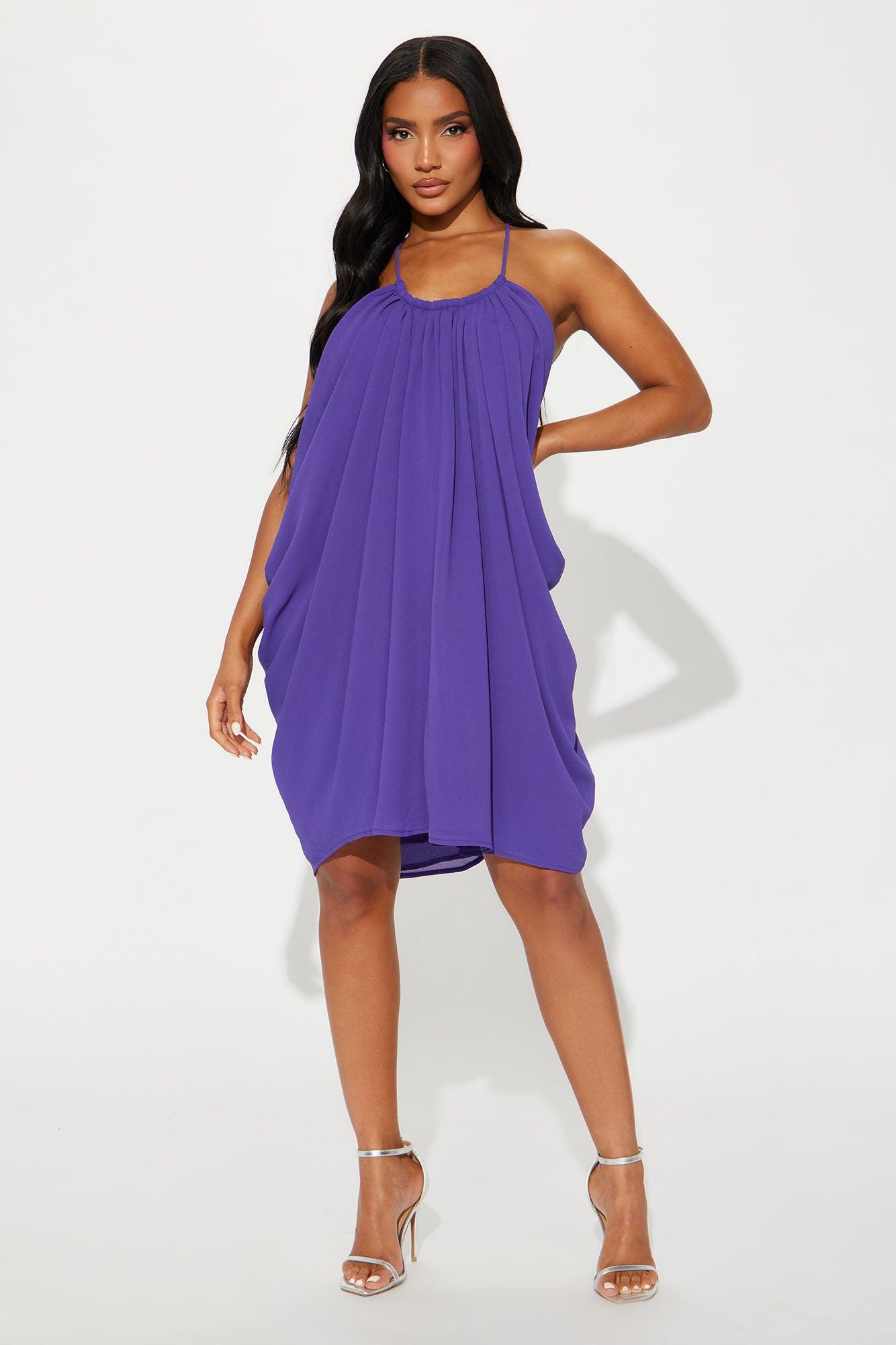 Violetta Mini Dress - Purple Product Image