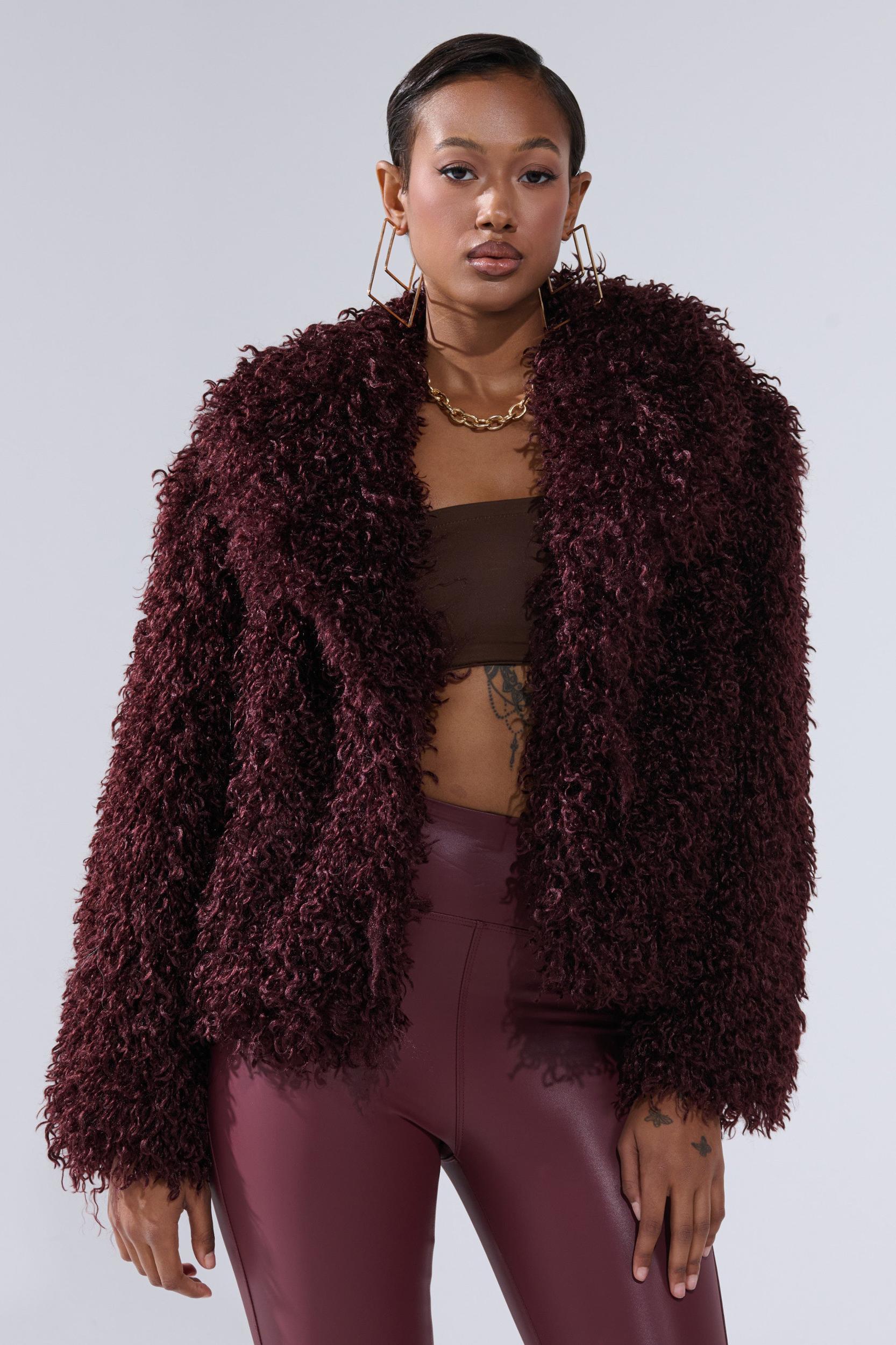 VENUS FAUX FUR COAT Product Image