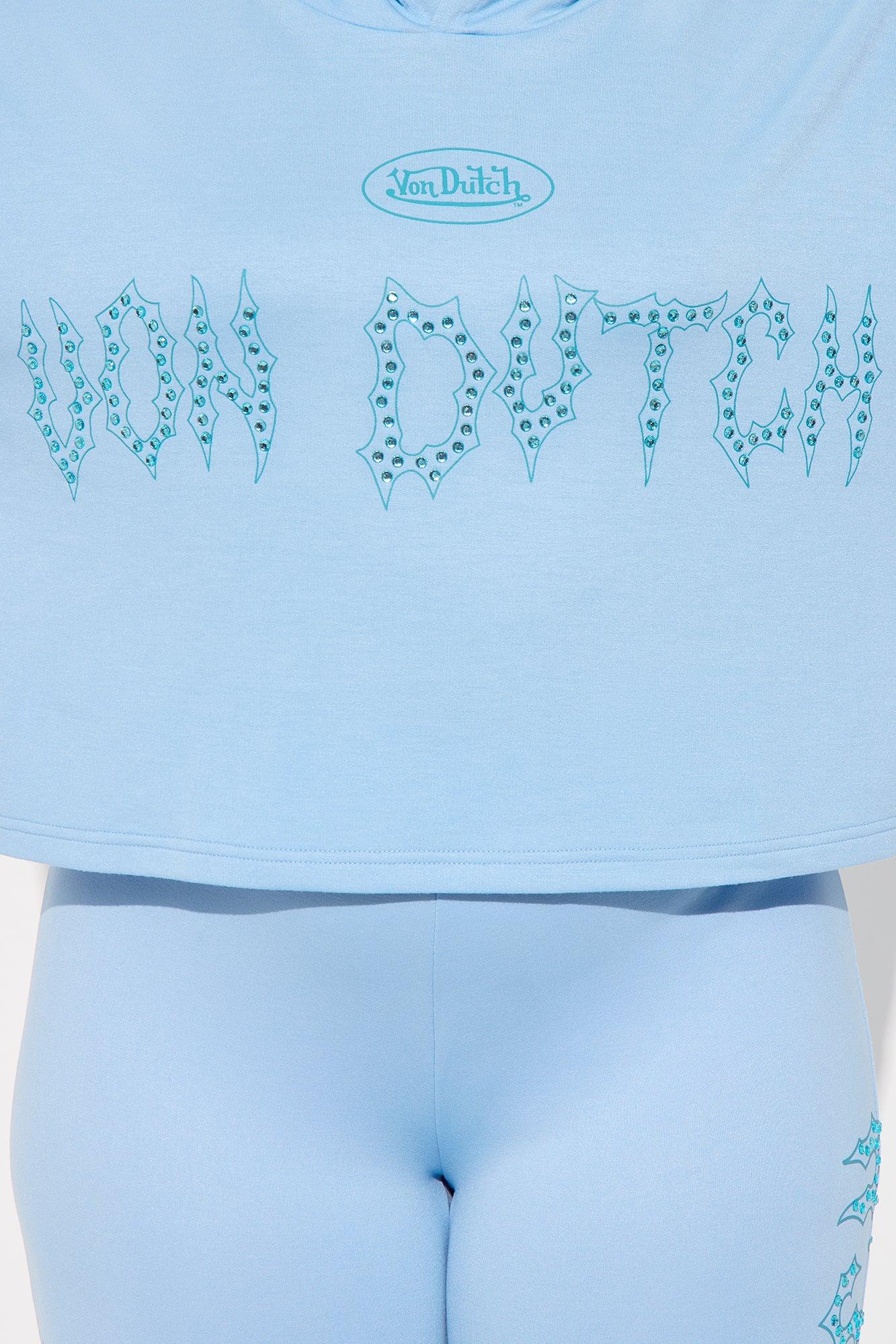 Von Dutch Fire Racer Layered Hoodie - Blue Product Image