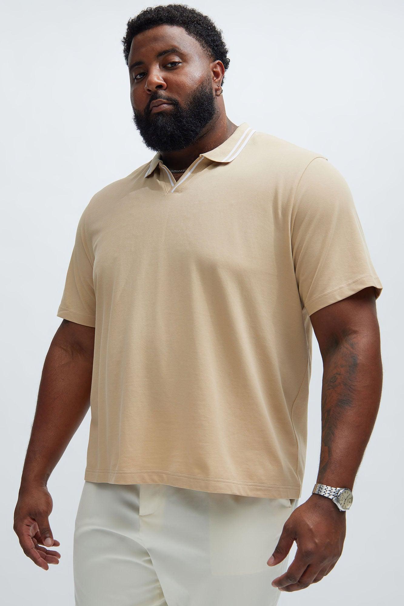 Jaxon Short Sleeve Polo - Tan Product Image