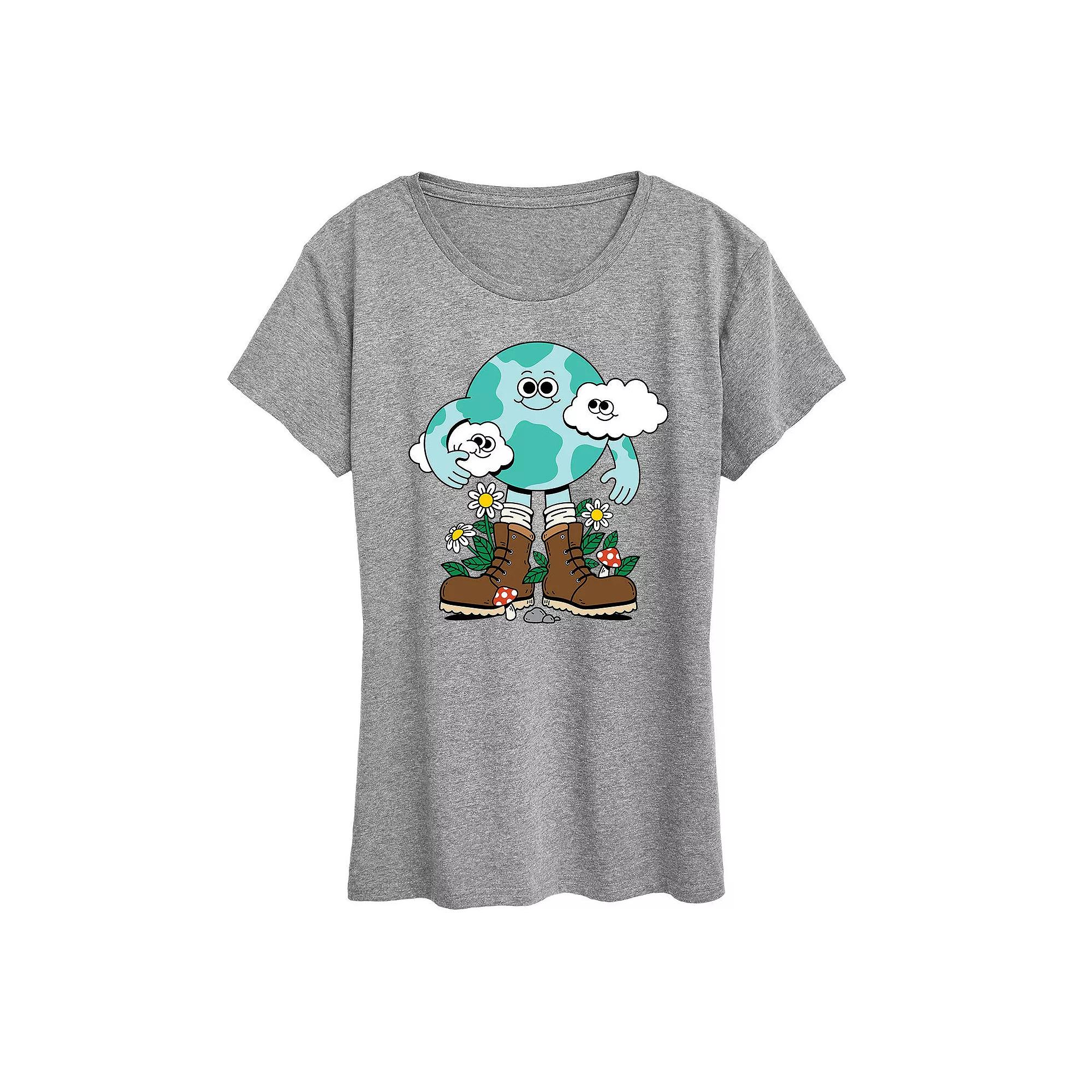 Women's Planet Earth Character Graphic Tees, Girl's,  Product Image