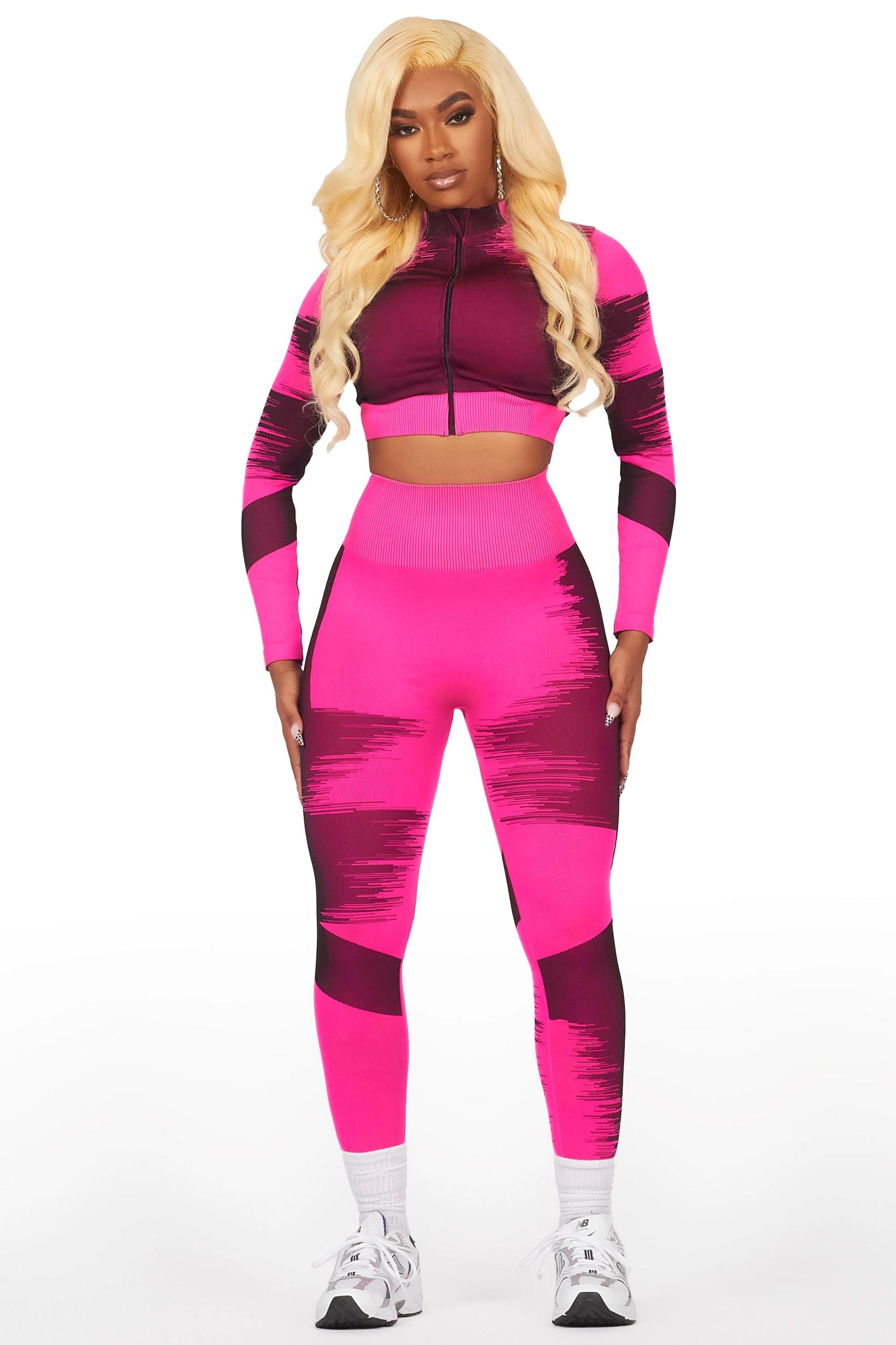 Alishia Fuchsia Active Set Female Product Image