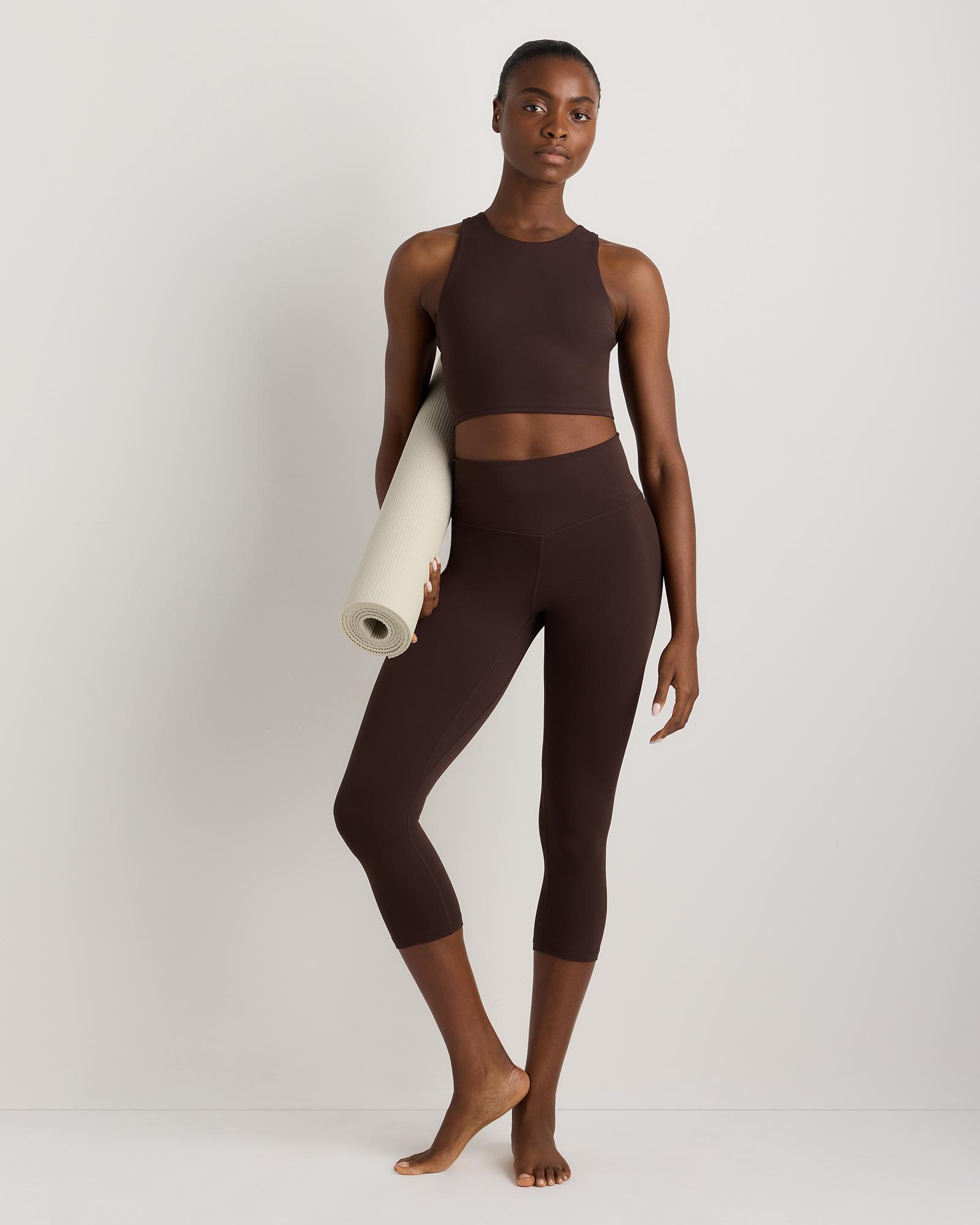 Quince | Women's Ultra-Form High-Neck Cropped Tank Top Nylon/Spandex Product Image