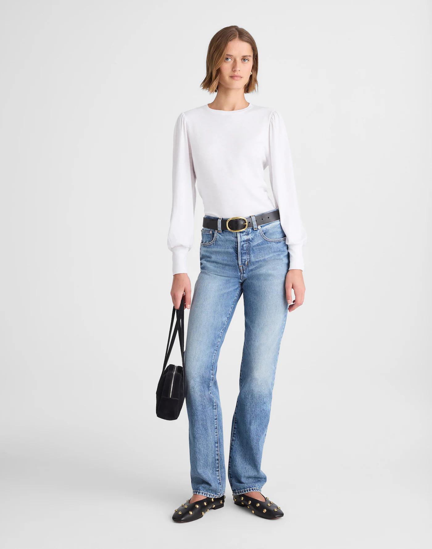 Smocked Long-Sleeve Top Product Image