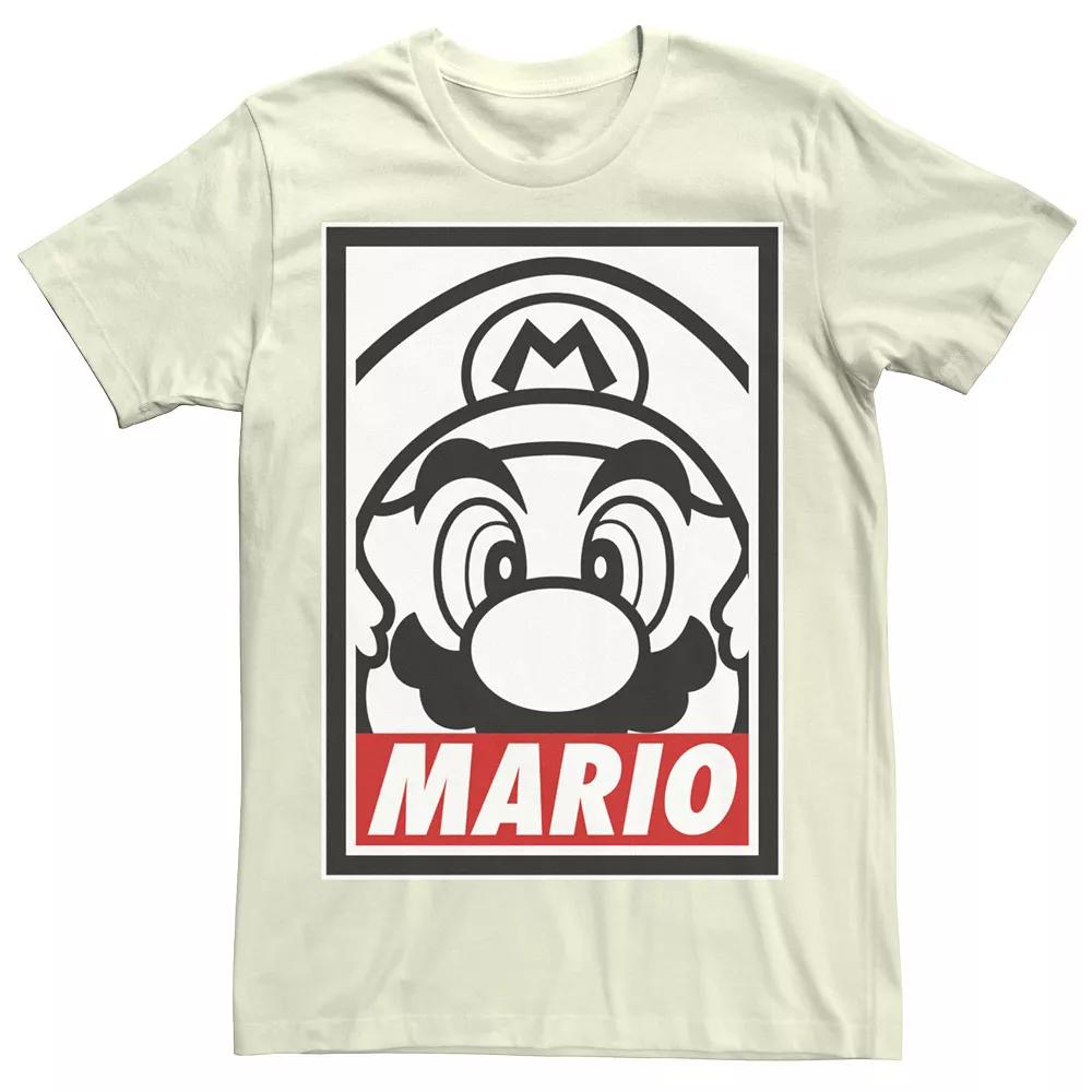 Men's Nintendo Super Mario Streetwear Sticker Graphic Tee,  Product Image