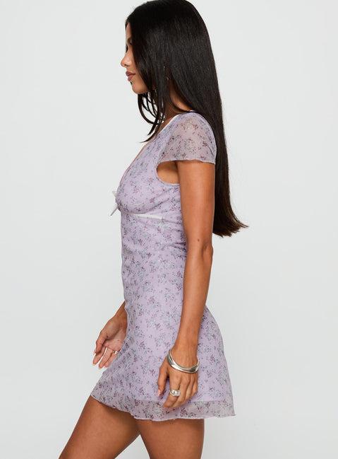 Bopeep Mini Dress Lilac Product Image