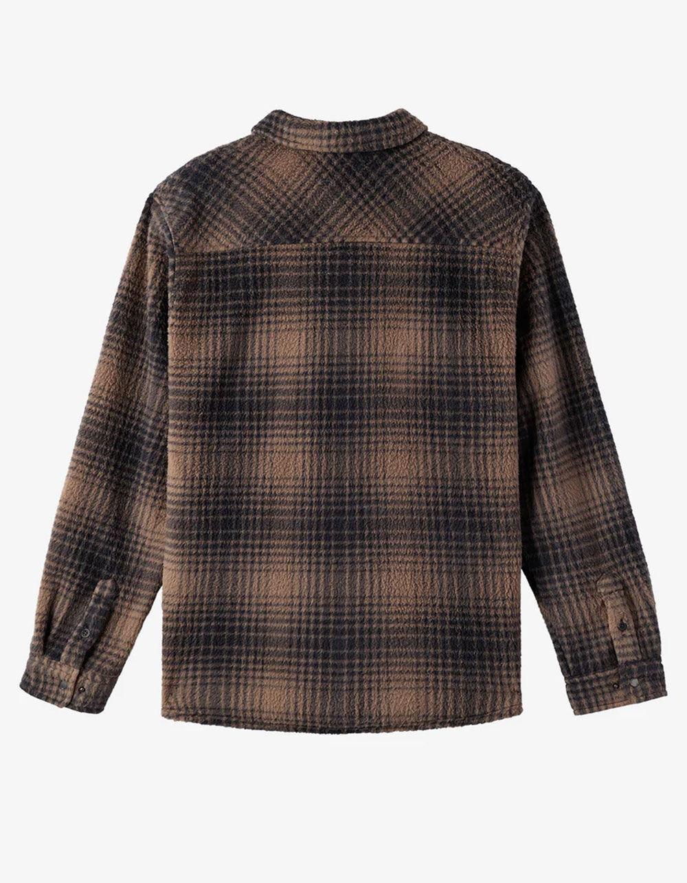 O'NEILL Glacier Plaid High Pile Superfleece Mens Flannel - CHOCOLATE Product Image