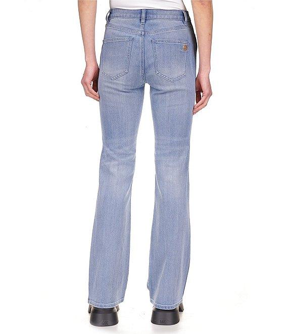 MICHAEL Michael Kors Bowery Flare Leg Stretch Denim Jeans Product Image