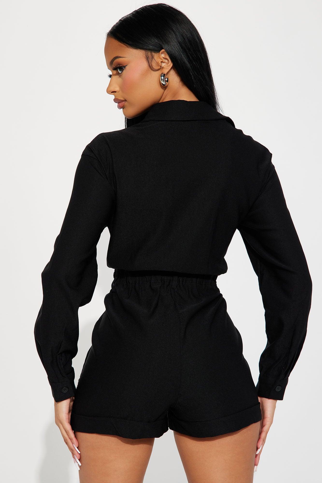Always My Way Romper - Black Product Image