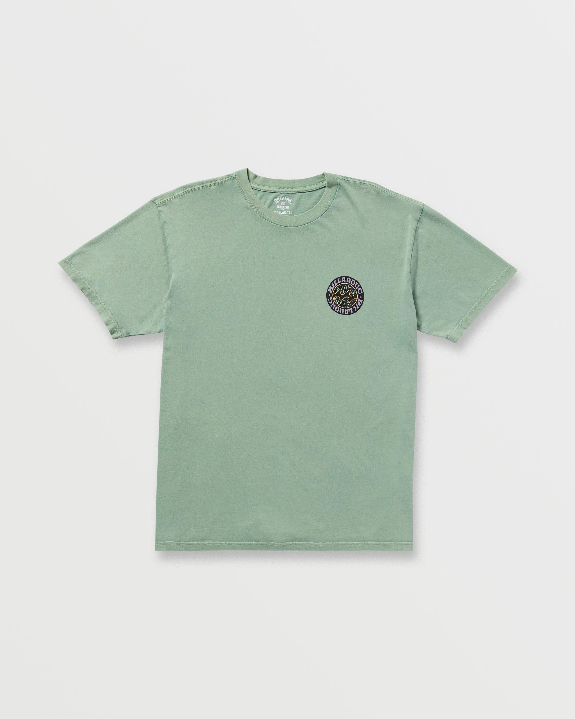 Decal Regular Wave Wash Tee - Mist Green Male Product Image