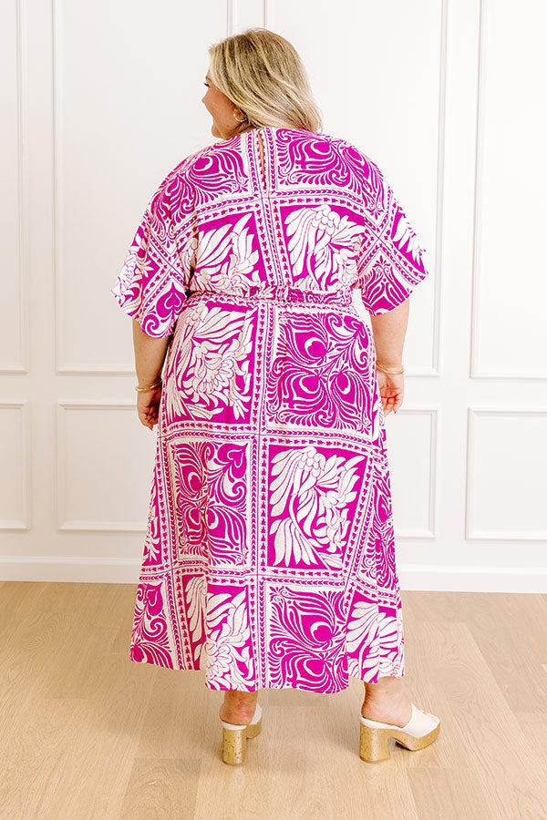 Bali Bliss Floral Midi Dress Curves Product Image