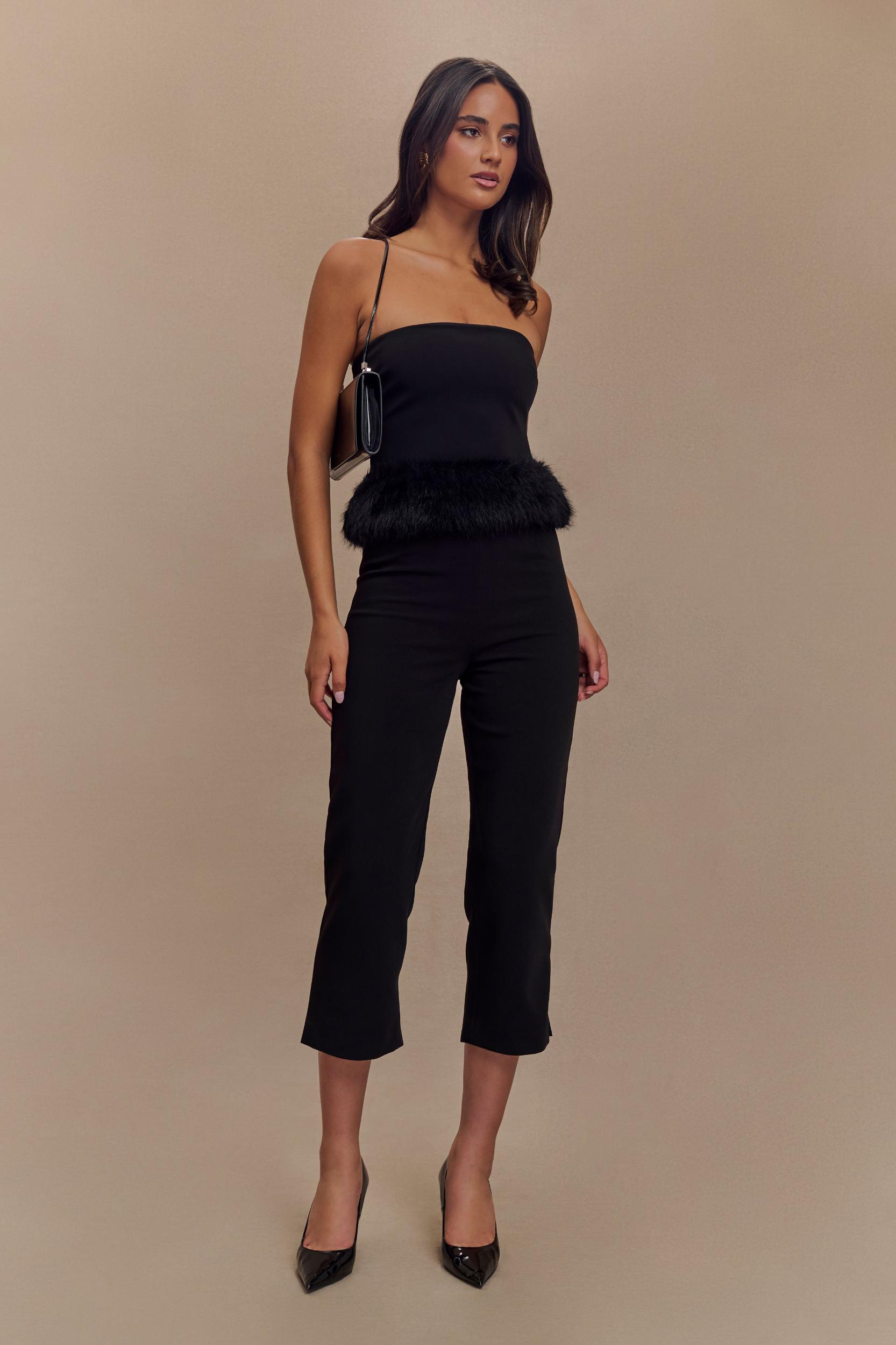 Nola Suiting Capri Pants - Black Product Image