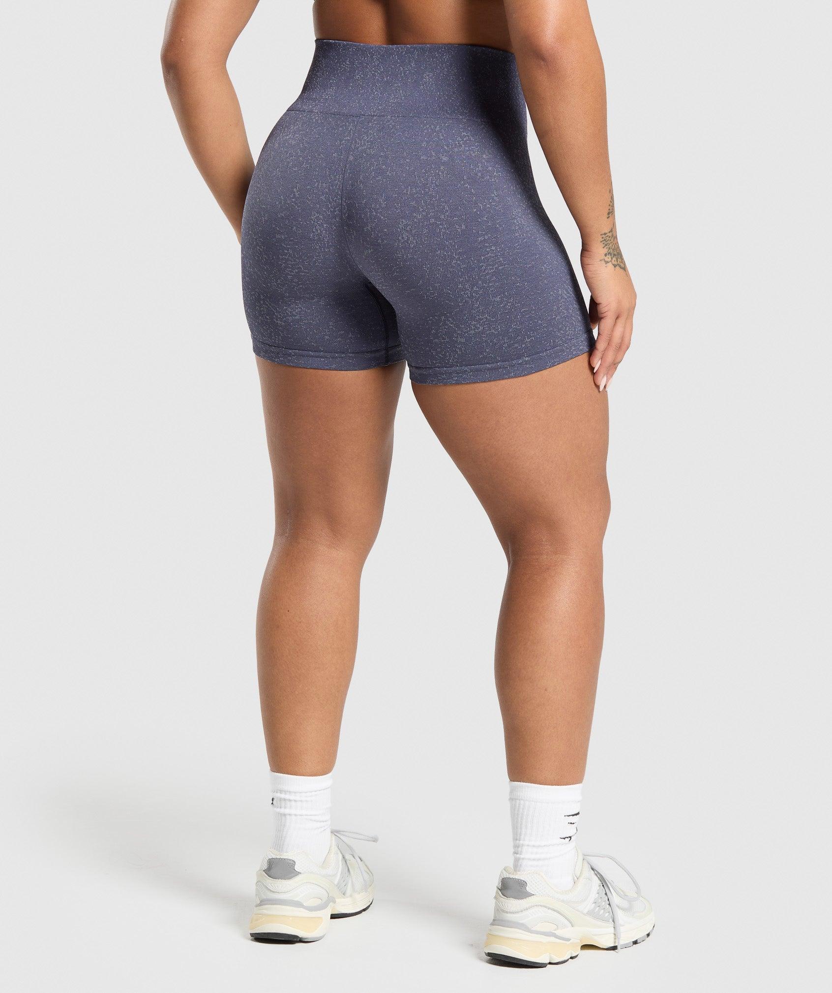 Gymshark Adapt Fleck Seamless Shorts - Weighted Purple/Metal Purple Female Product Image