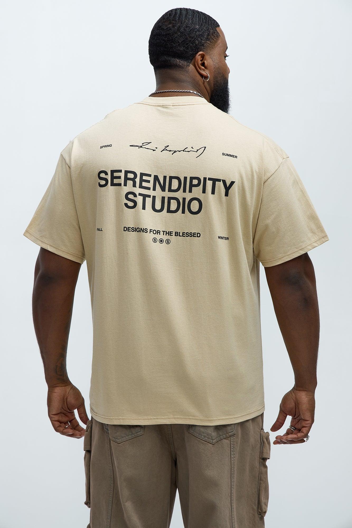 Serendipity Studio Short Sleeve Tee - Sand Product Image
