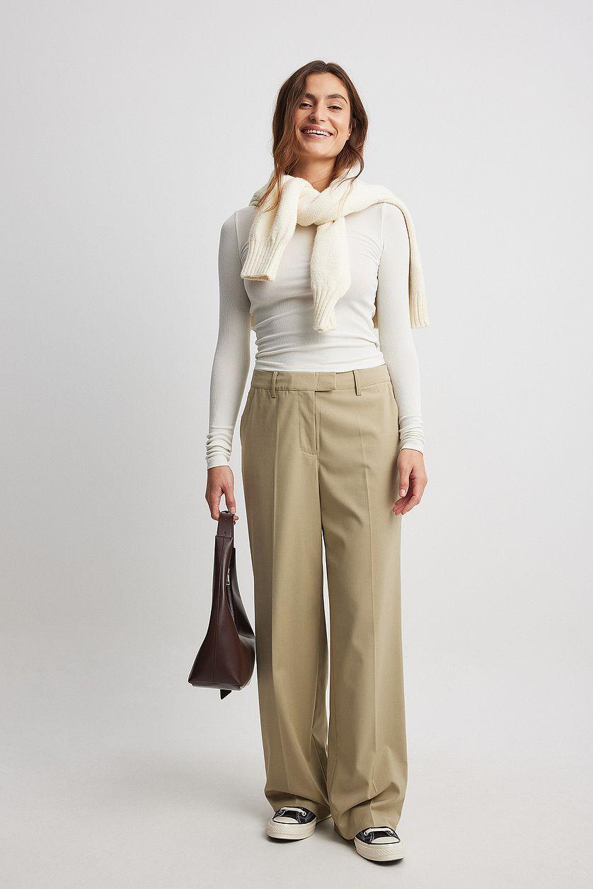 Pocket Flap Detail Suit Pants Product Image