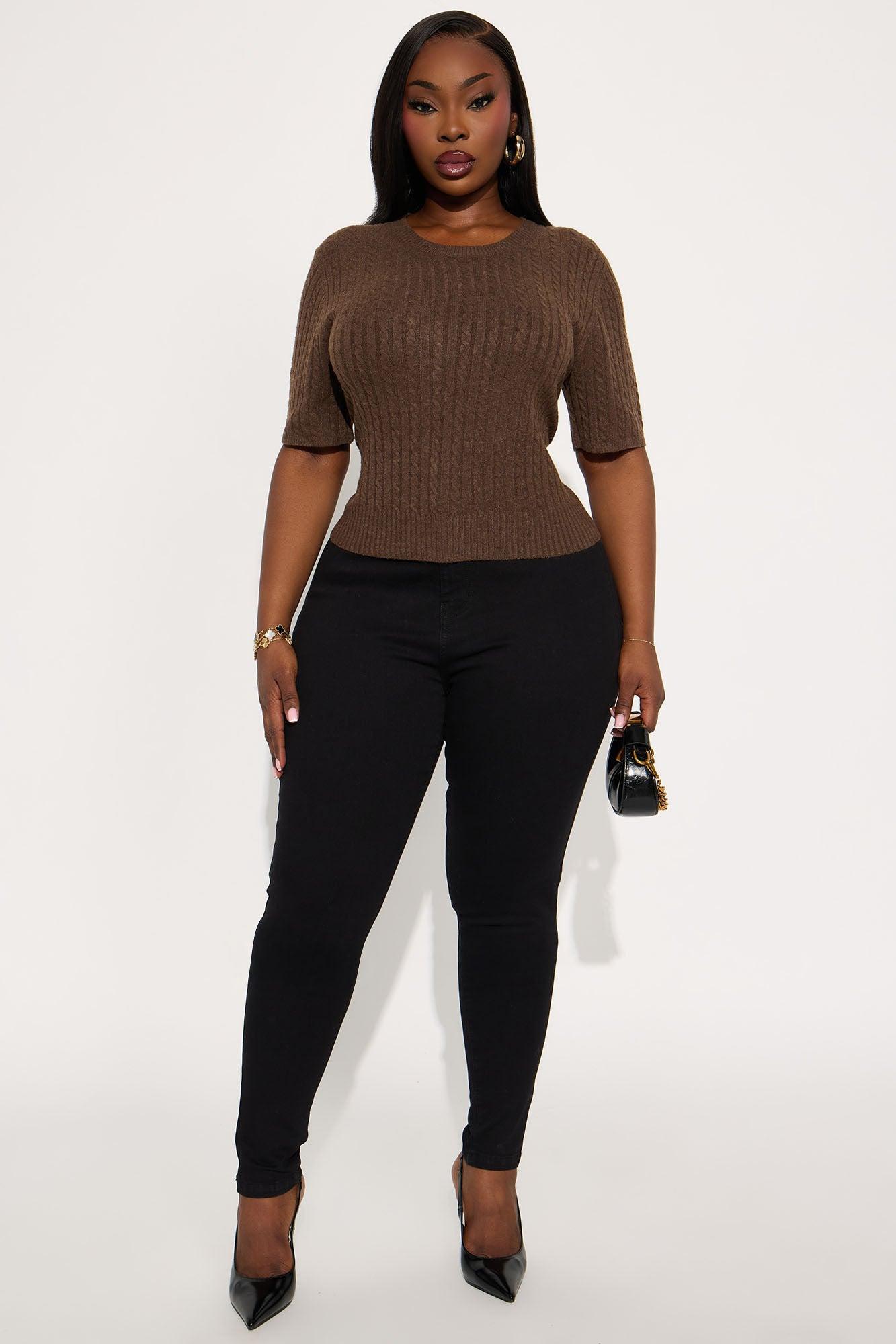 Toasty Plated Pullover Sweater - Chocolate Female Product Image