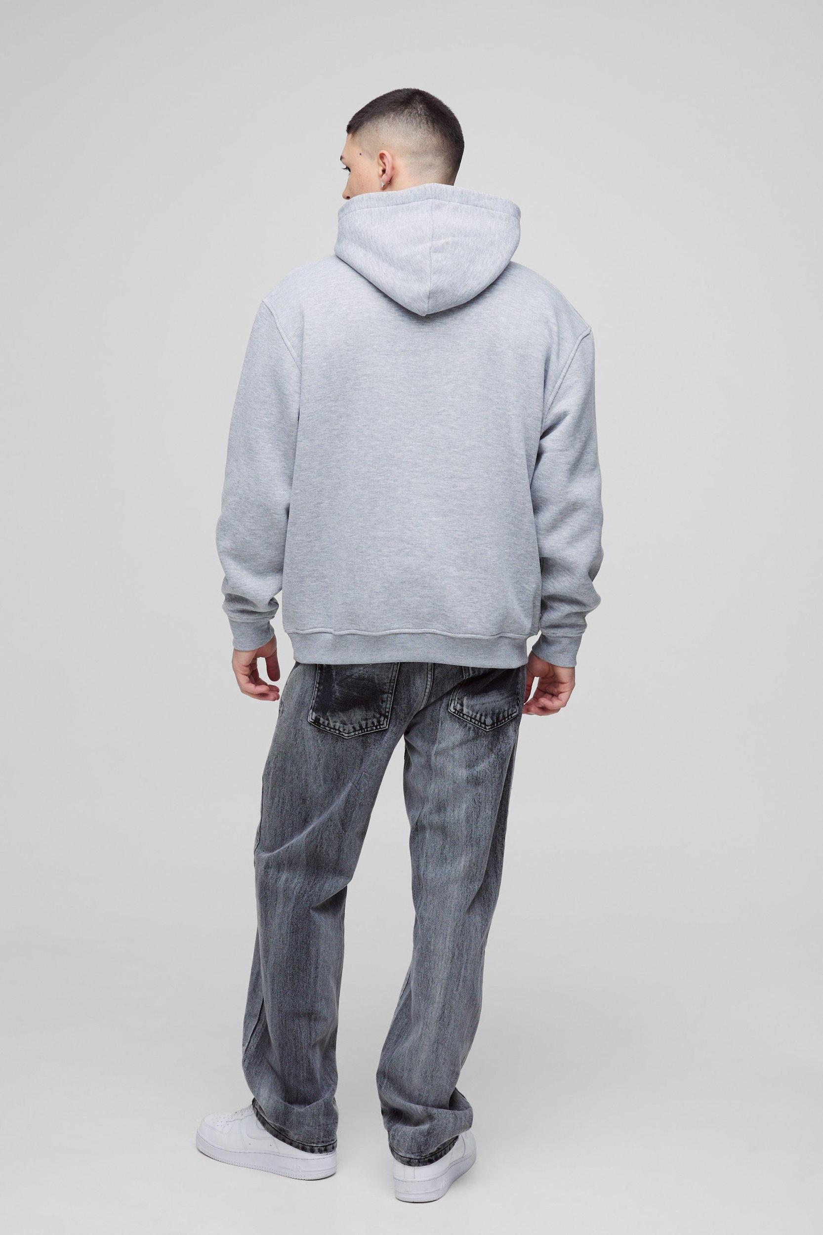 Oversized Contrast Stitch Limited Edition Printed Hoodie | boohooMAN USA Product Image