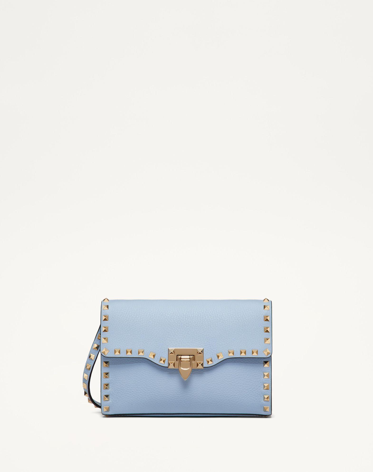 Small Rockstud Grainy Calfskin Crossbody Bag Product Image