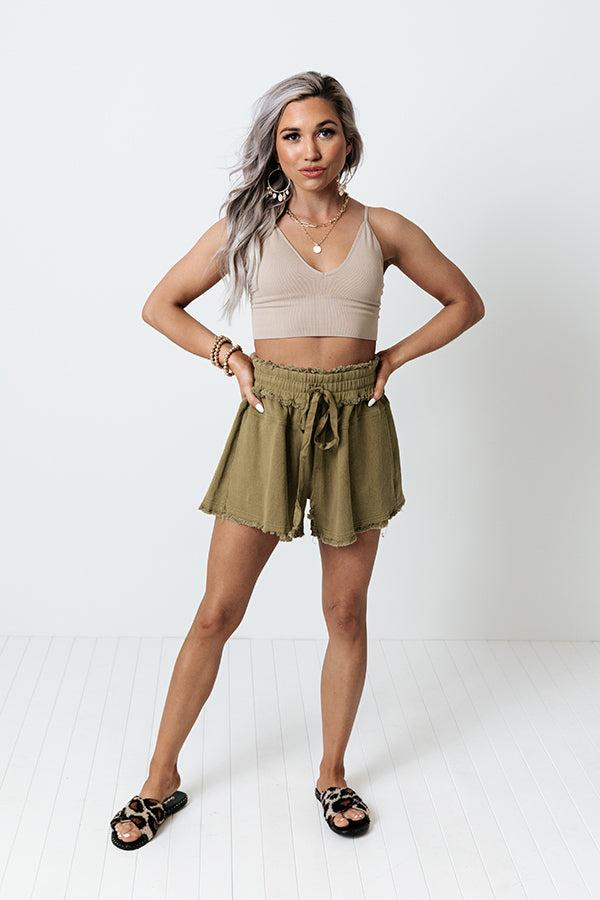Cute Calling Long Line Bralette In Taupe Product Image