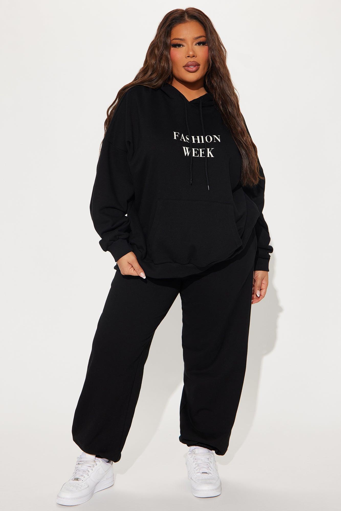 Fashion Week Sweatsuit Set - Black Product Image
