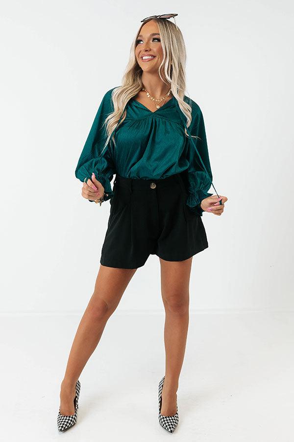 Really Dreamy Shift Top In Teal Product Image