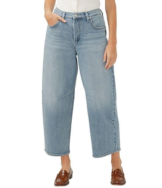 Silver Jeans Co. Indio Wash High Rise Barrel Leg Jeans Product Image
