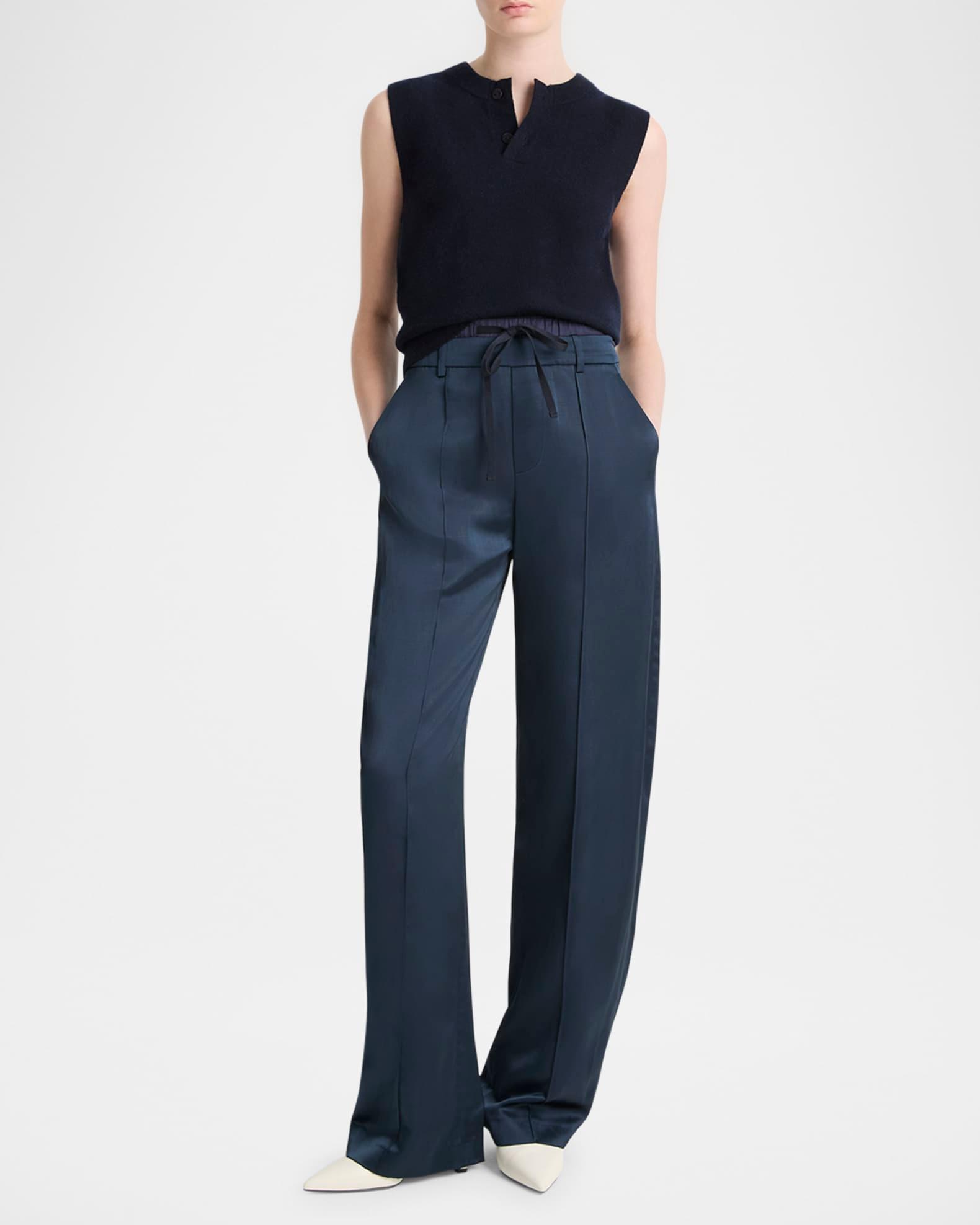 Sleeveless Henley Shell  Product Image