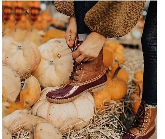 11120   Lace-Up & Slip-On Duck Boots Product Image