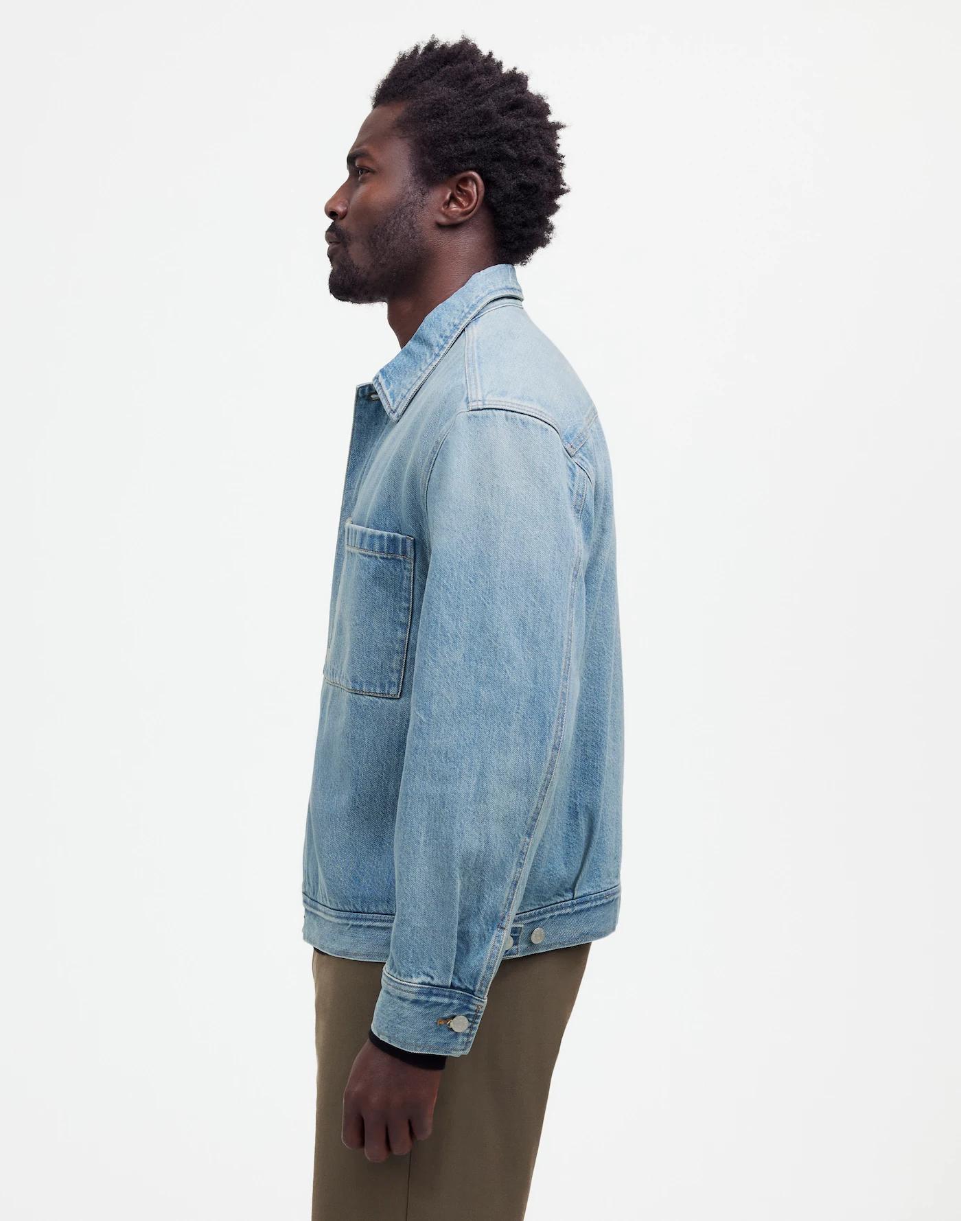 Denim Shirt-Jacket in Jamestown Wash Product Image