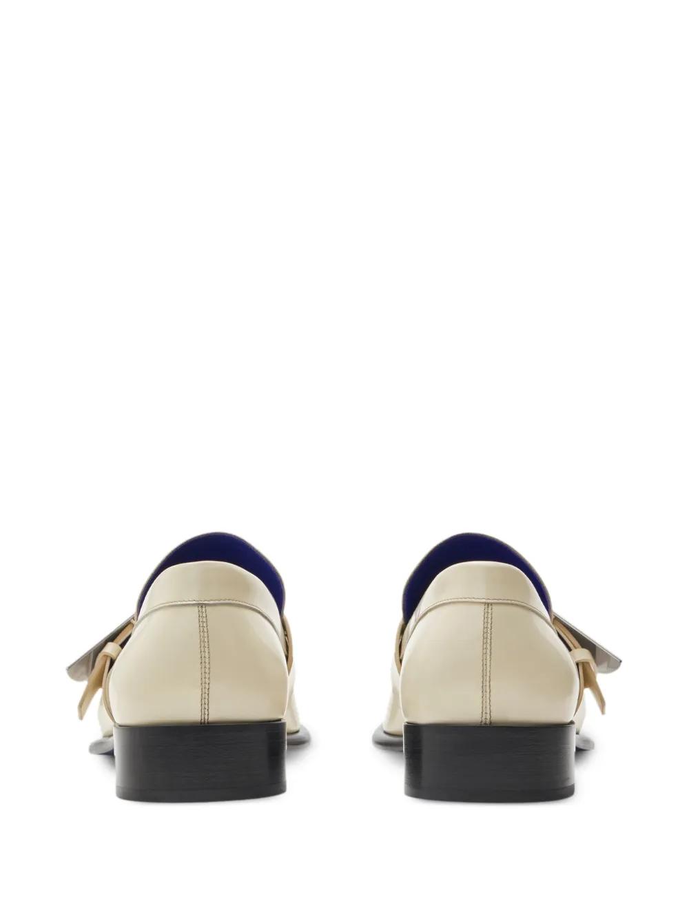 Shield leather loafers Product Image