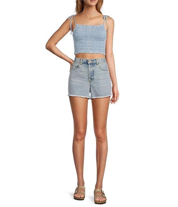 Cloth & Stone Sleeveless Smocked Tie Tank Top Product Image