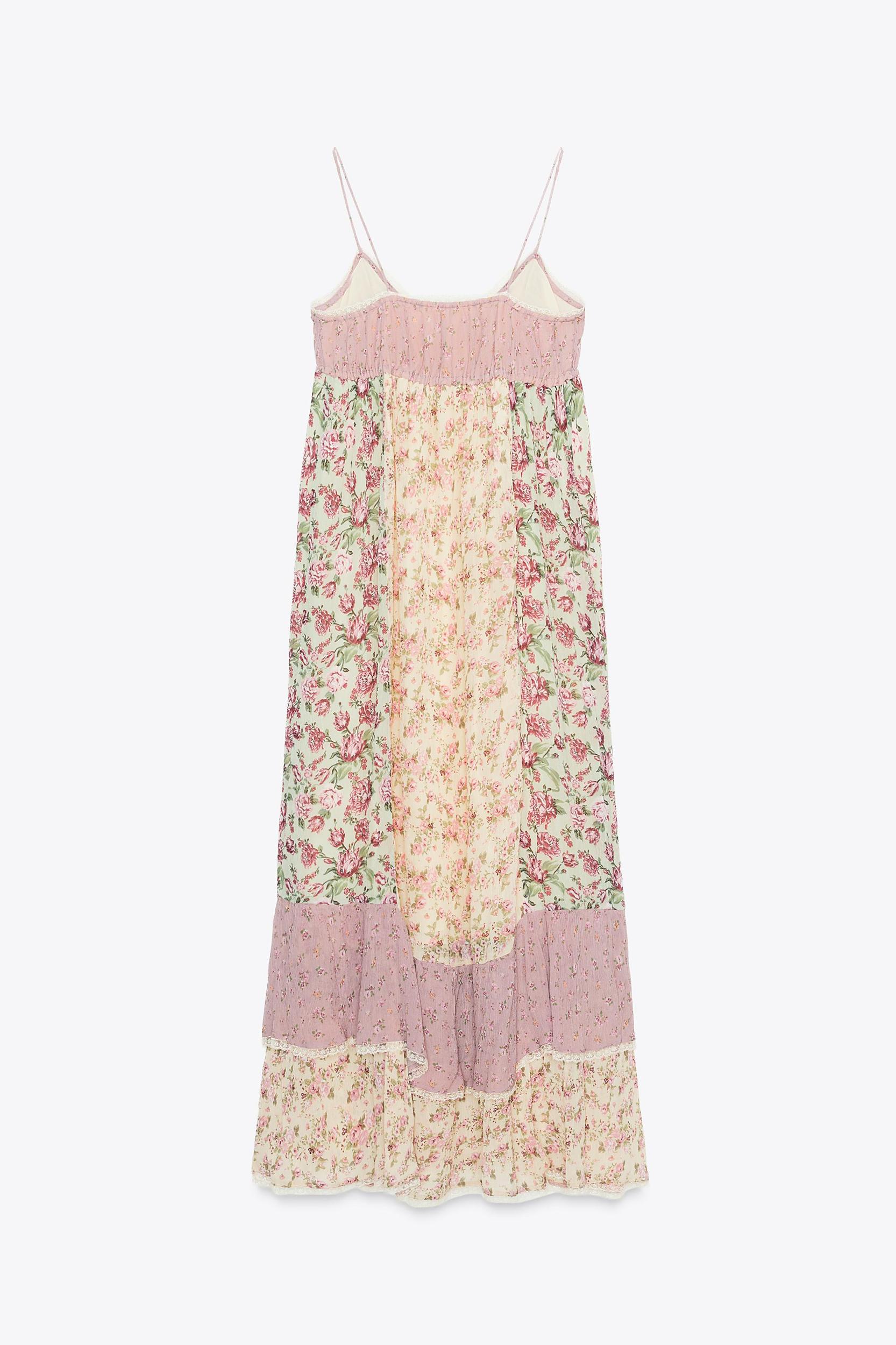PATCHWORK FLORAL DRESS Product Image