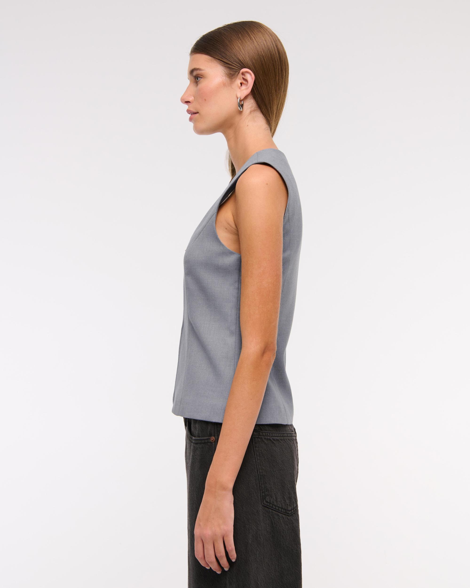 Tailored Zip Vest Product Image
