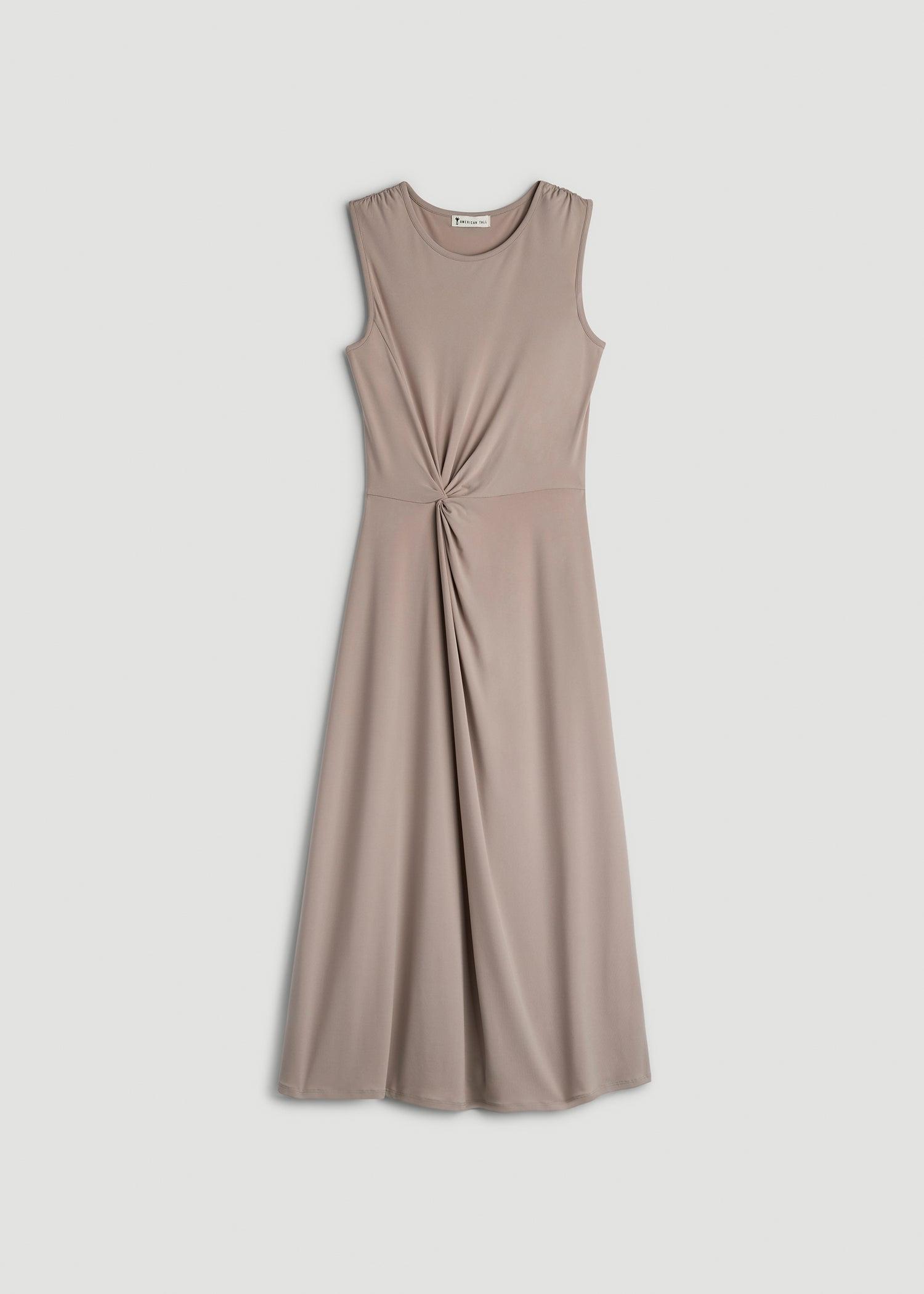 Sleeveless Knot Front Dress for Tall Women in Atmosphere Female Product Image