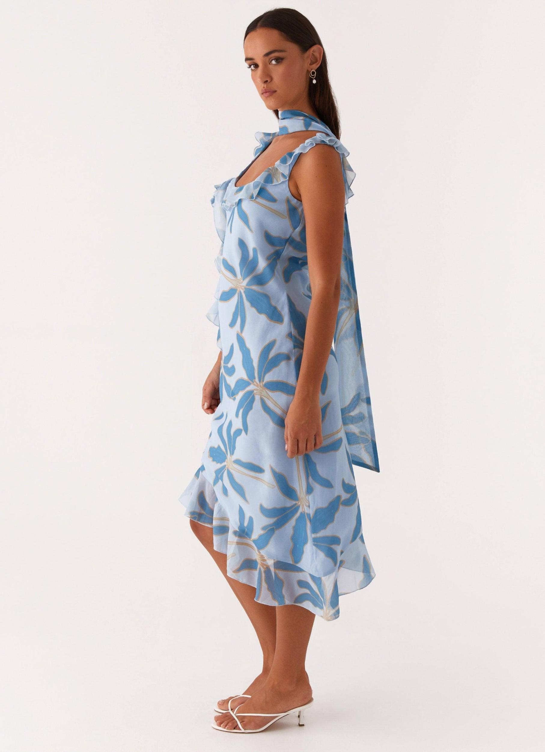 Fariday Midi Dress - Opulent Blue Product Image