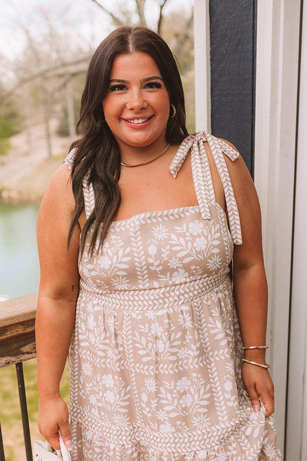 Sweet Embrace Floral Midi Dress Curves Product Image