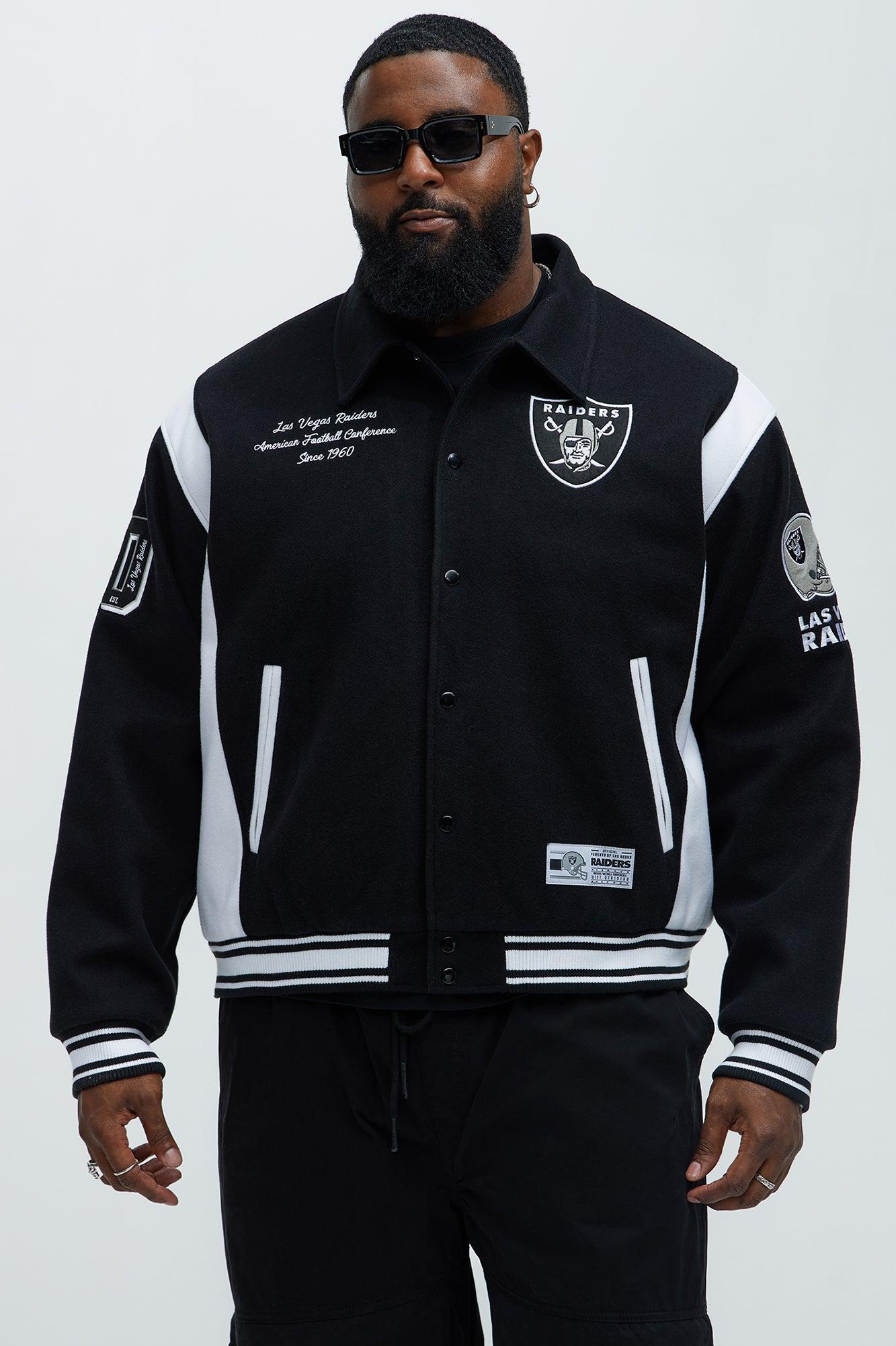 Raiders Air Supremacy Jacket - Black/White Male Product Image