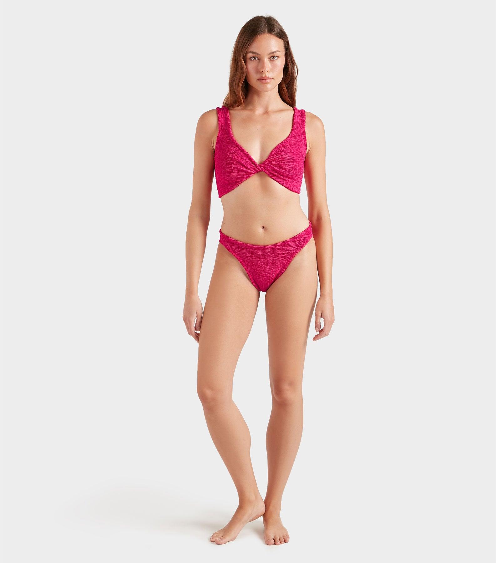 Coverage Juno Bikini - Metallic Raspberry Product Image