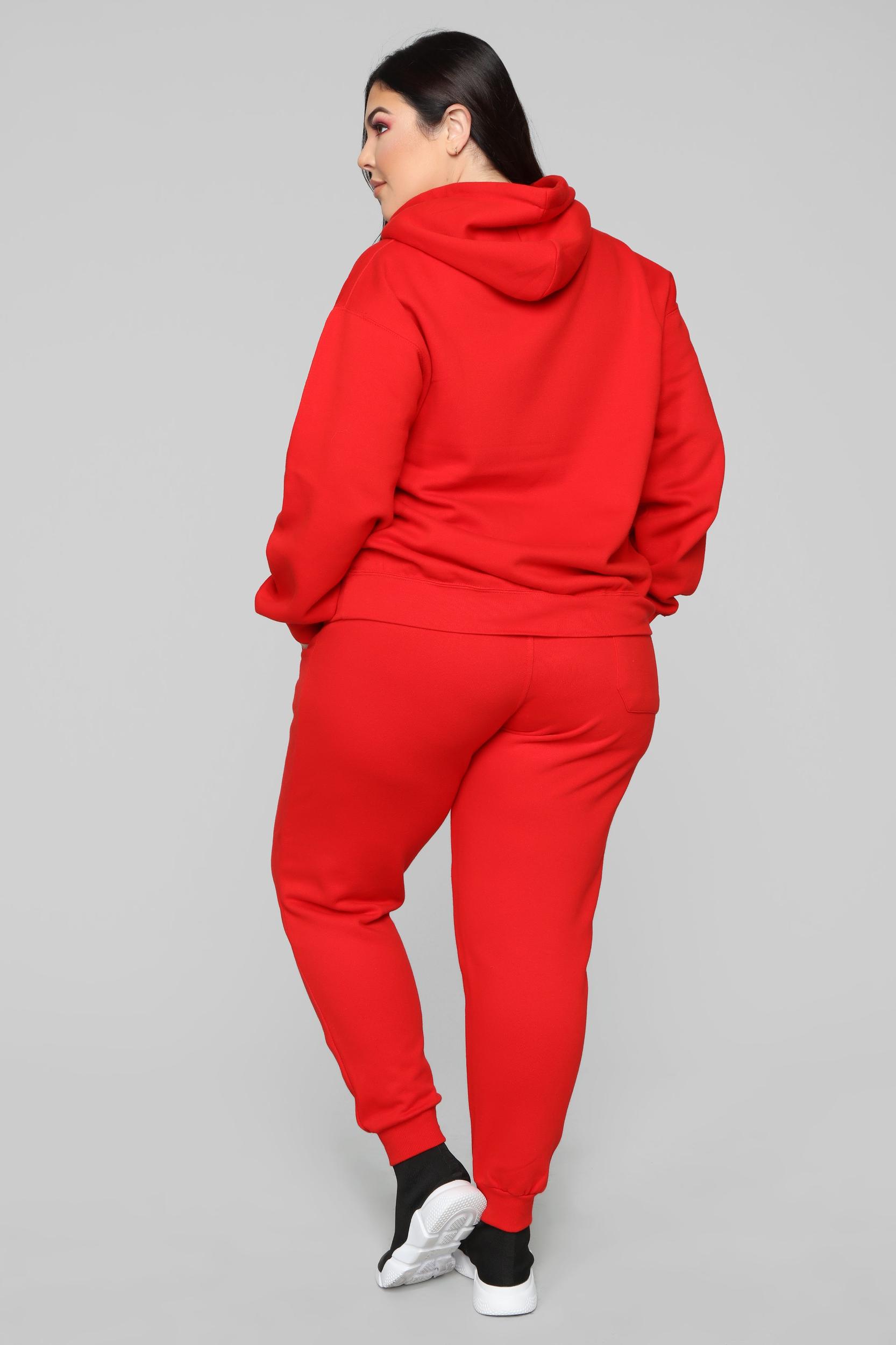 Stole Your Boyfriend's Oversized Hoodie - Red Product Image