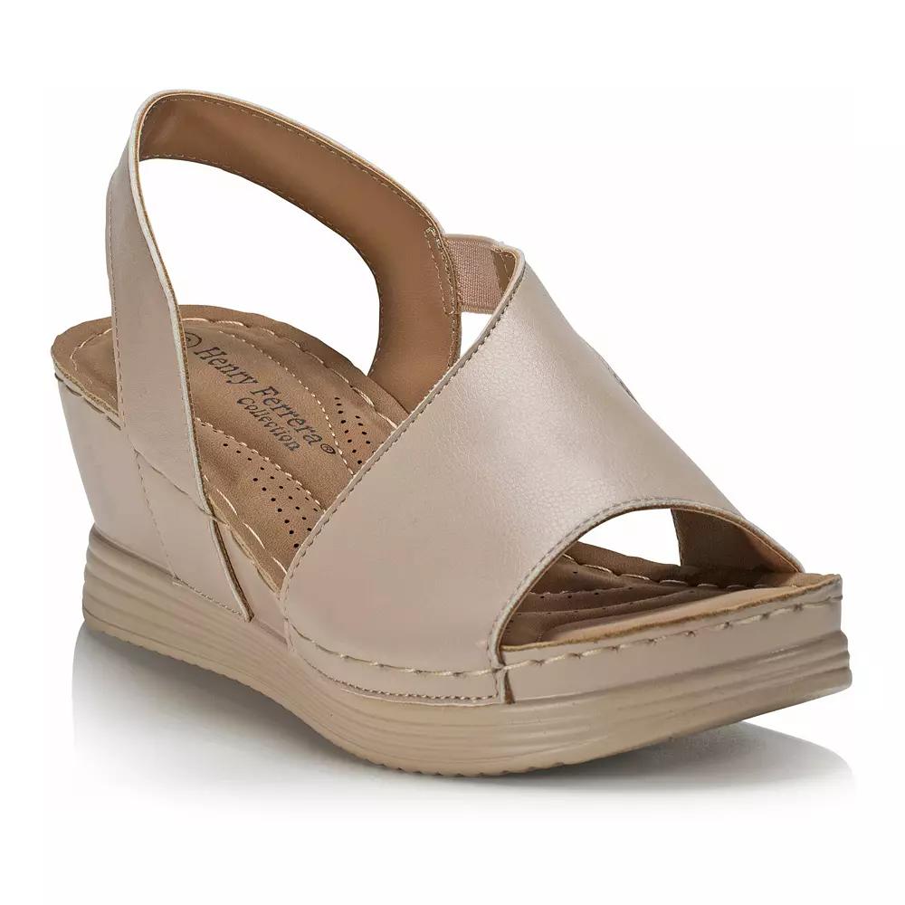 Henry Ferrera Comfort 70 Women's Wedge Sandals, Size: 6.5, Beige Product Image