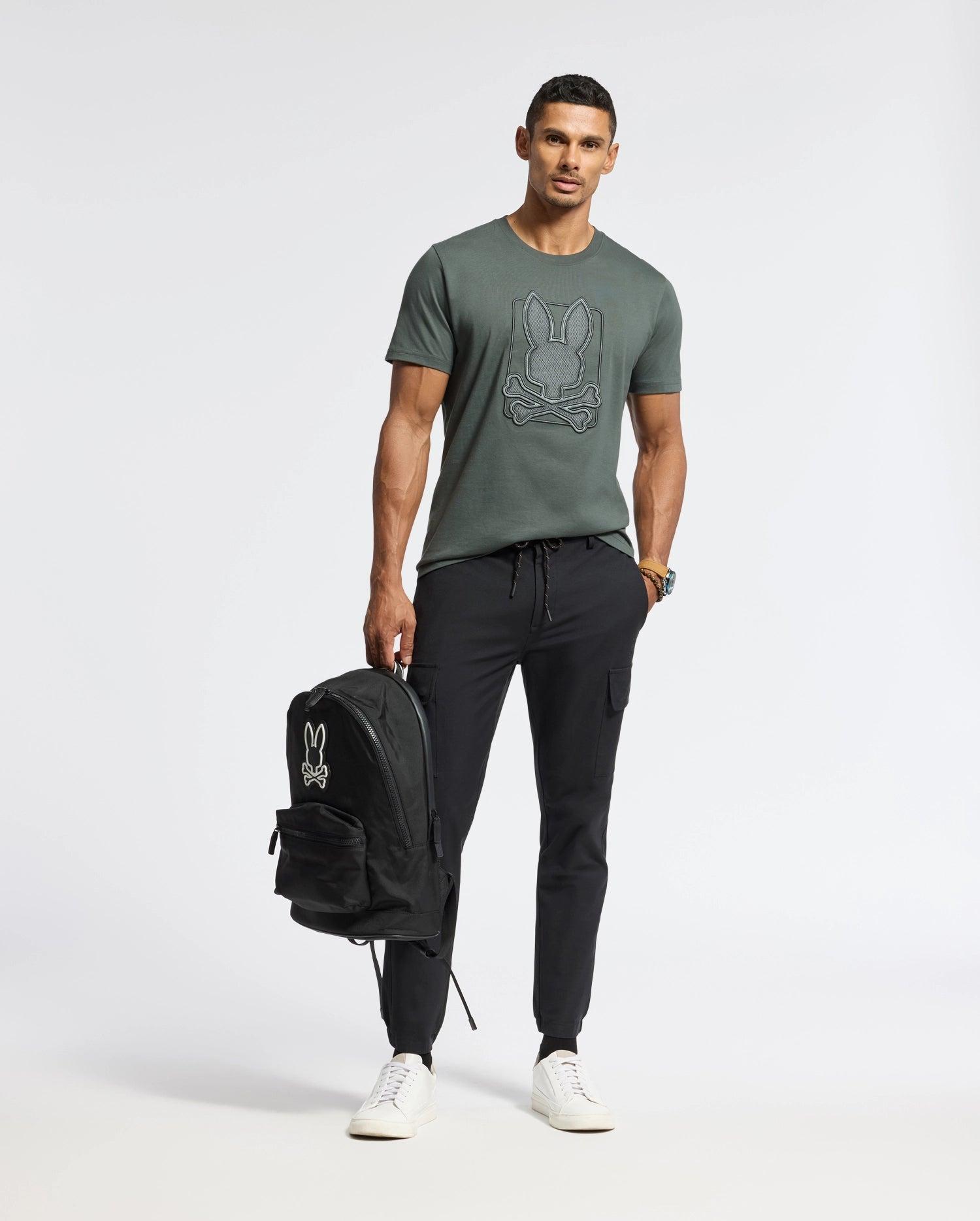 MENS PIERCE EMBROIDERED GRAPHIC TEE - B6U115E200 Male Product Image