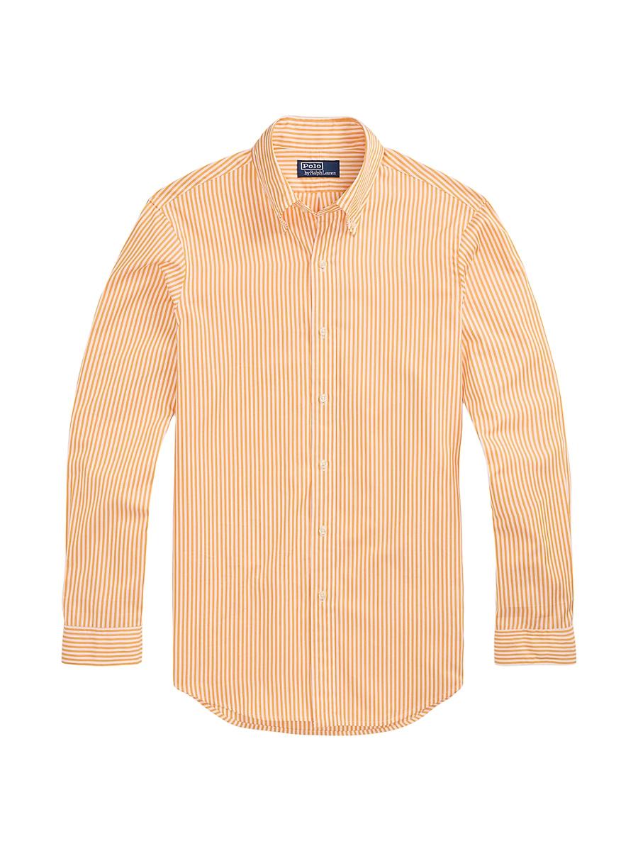 Mens Classic Fit Striped Poplin Shirt Product Image
