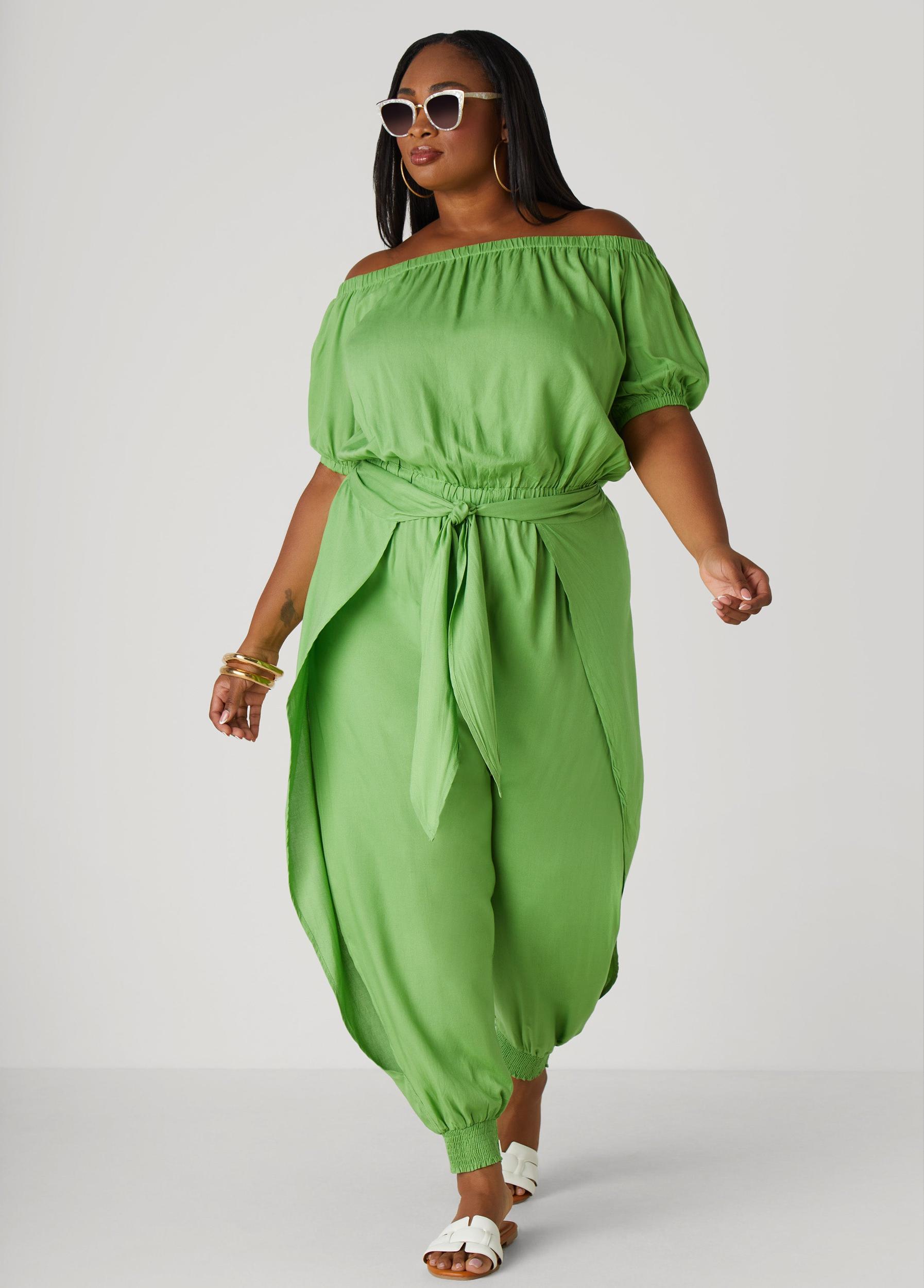 Draped Off The Shoulder Jumpsuit Product Image