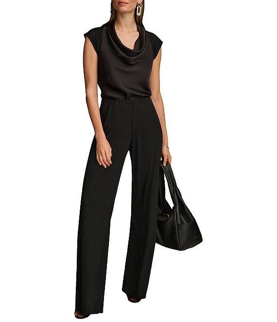 Donna Karan Flat Front Wide Leg Pants Product Image