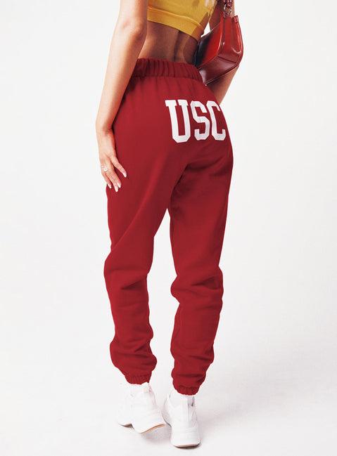USC Sweatpants Cardinal Red / White Product Image