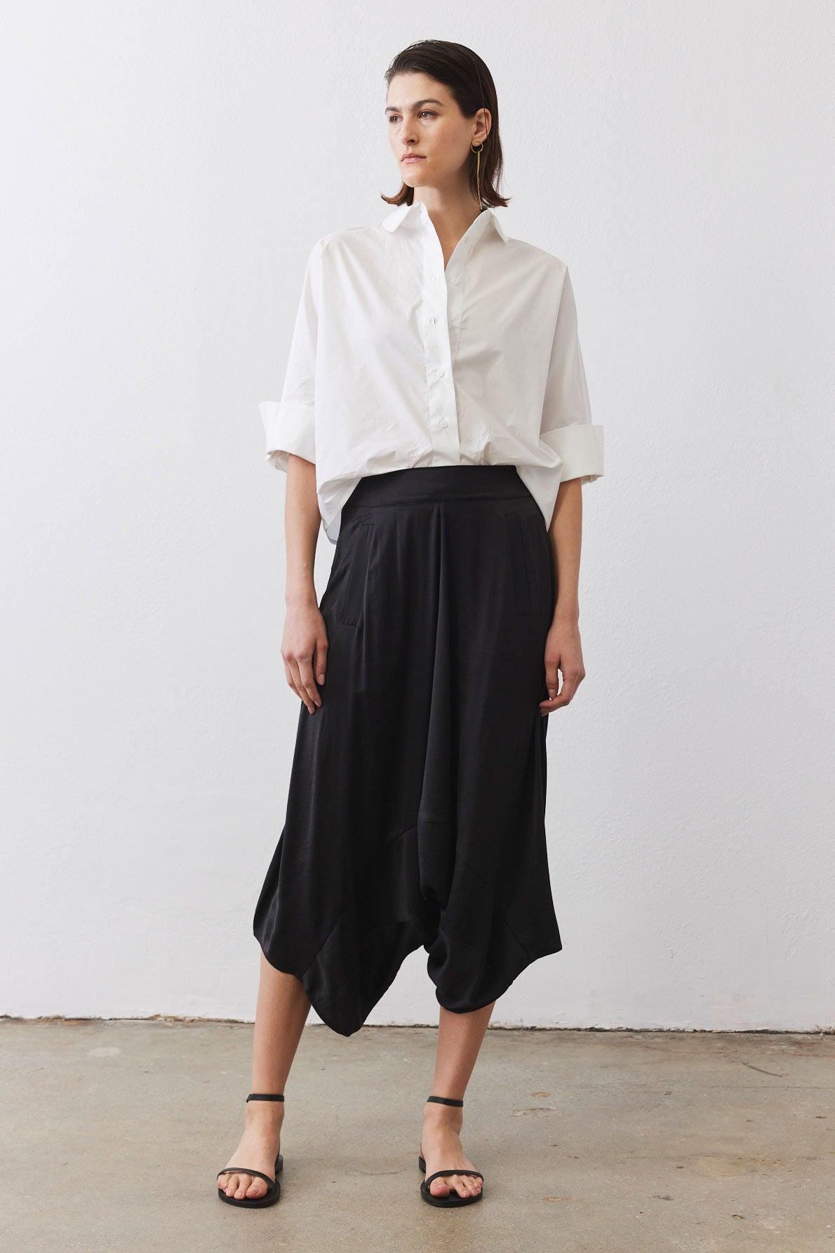 Oversized Poplin Cropped Blouse Product Image